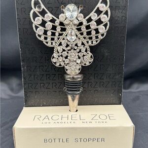Rachel Zoe Angel shaped Silver and crystal embellished Wine Bottle Stopper